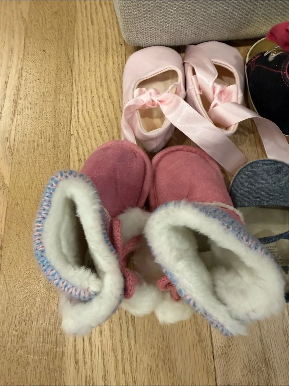 Assorted baby shoes - size 2 (3-6 mos)